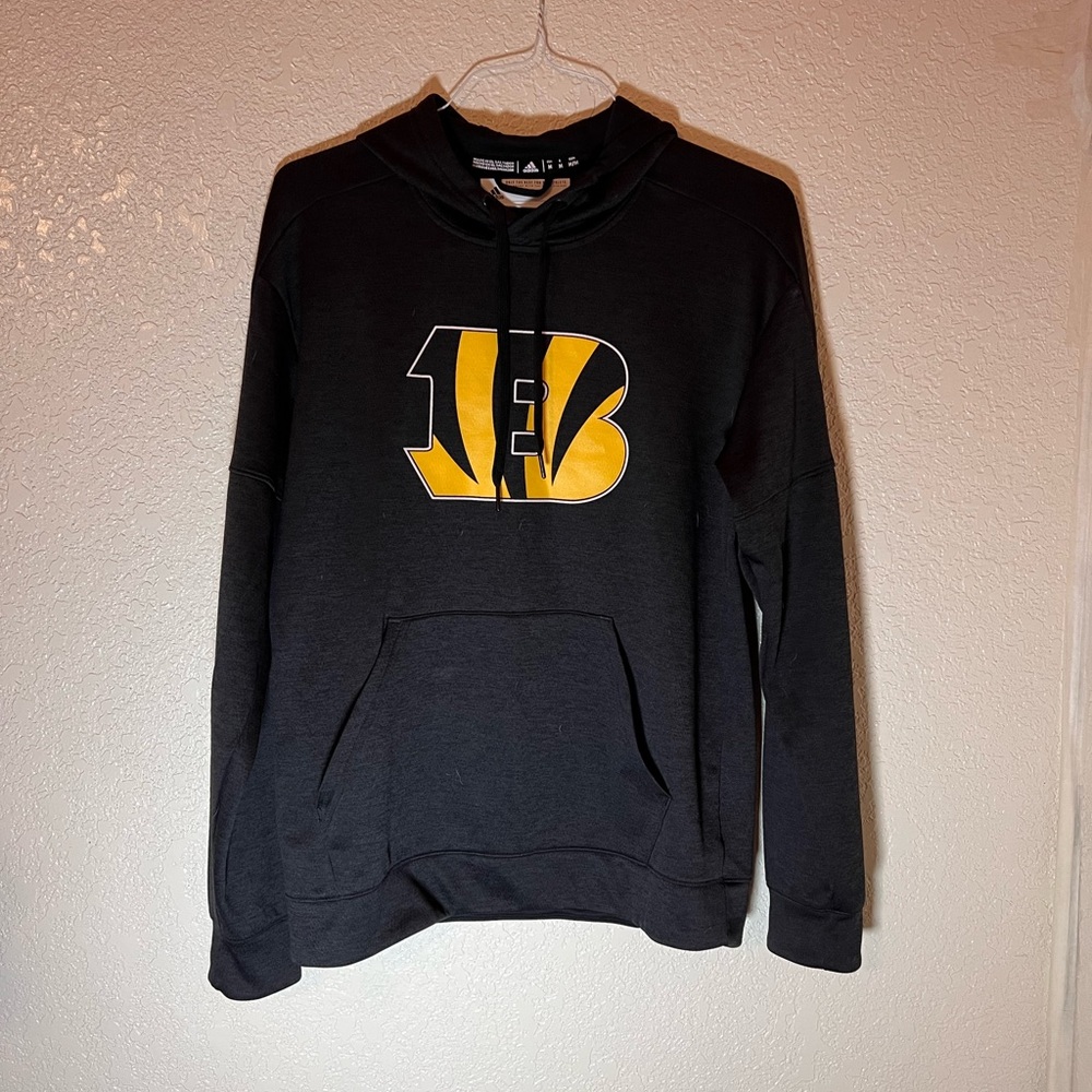 Adidas Cincinnati Bengals Hoodie - T.ANGOVE Sleeve - #33 Back